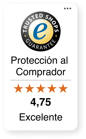 Trusted Shops quality seal with customer reviews