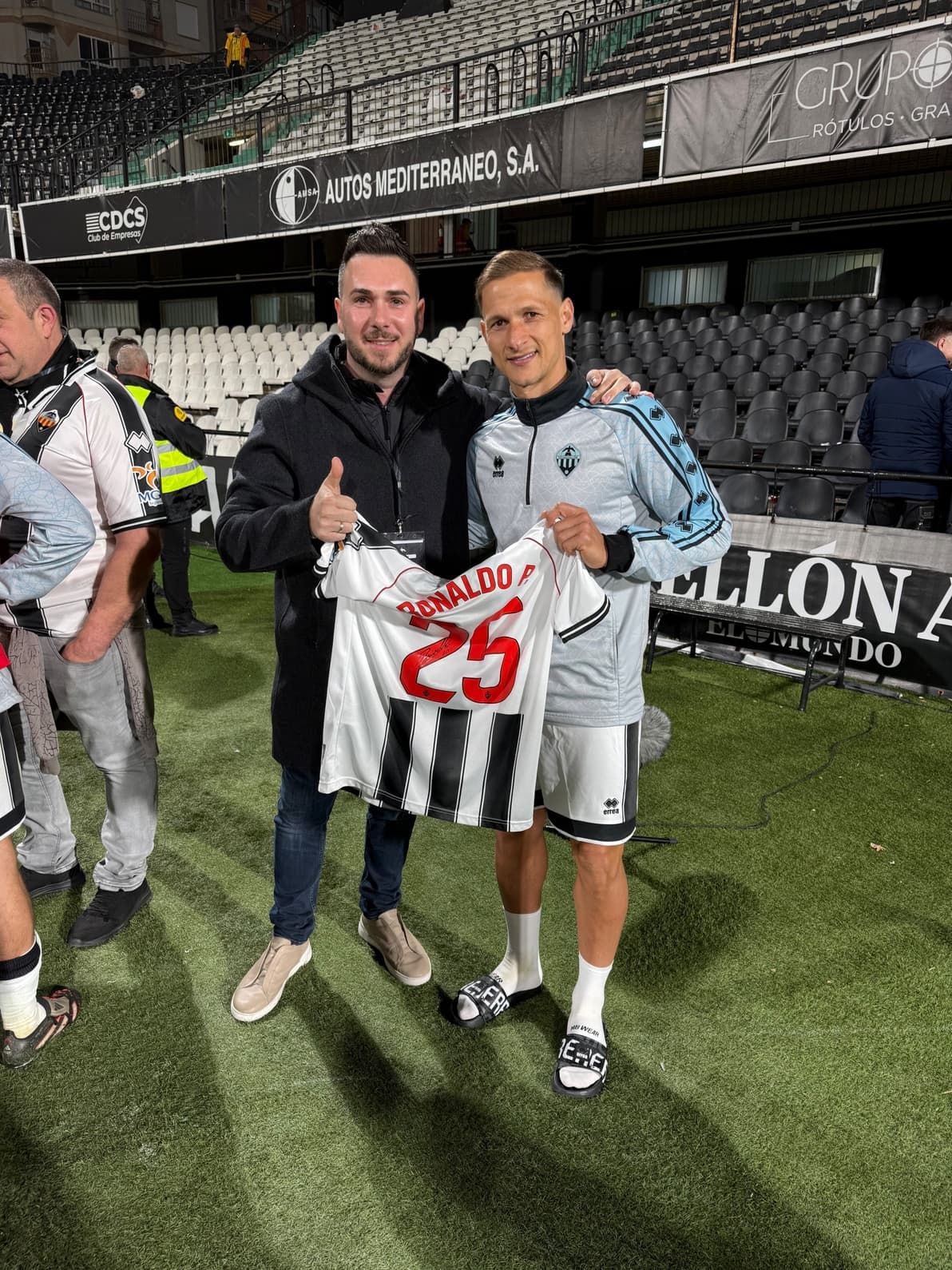 Ronaldo Pompeu Signed Match Worn Shirt Castellon FC
