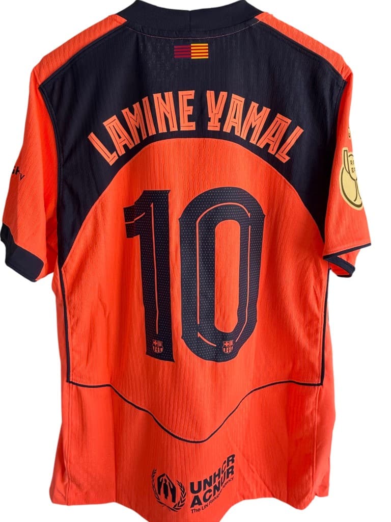 Lamine Yamal match-issued shirt back name and number 10