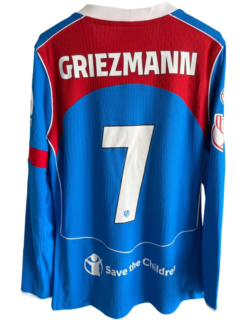 Antoine Griezmann Atlético de Madrid match-issued shirt back GRIEZMANN 7