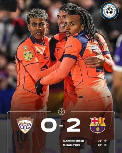 FC Barcelona 2–0 Guadalajara Copa del Rey match graphic