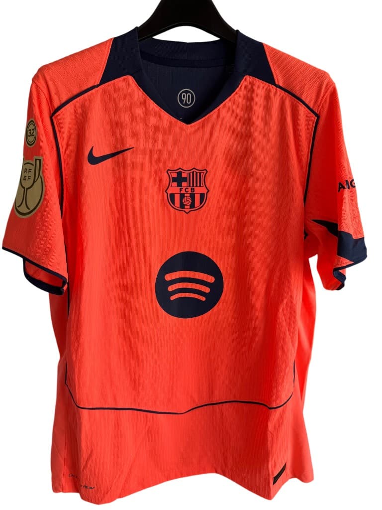 Lamine Yamal FC Barcelona match-issued Copa del Rey shirt front