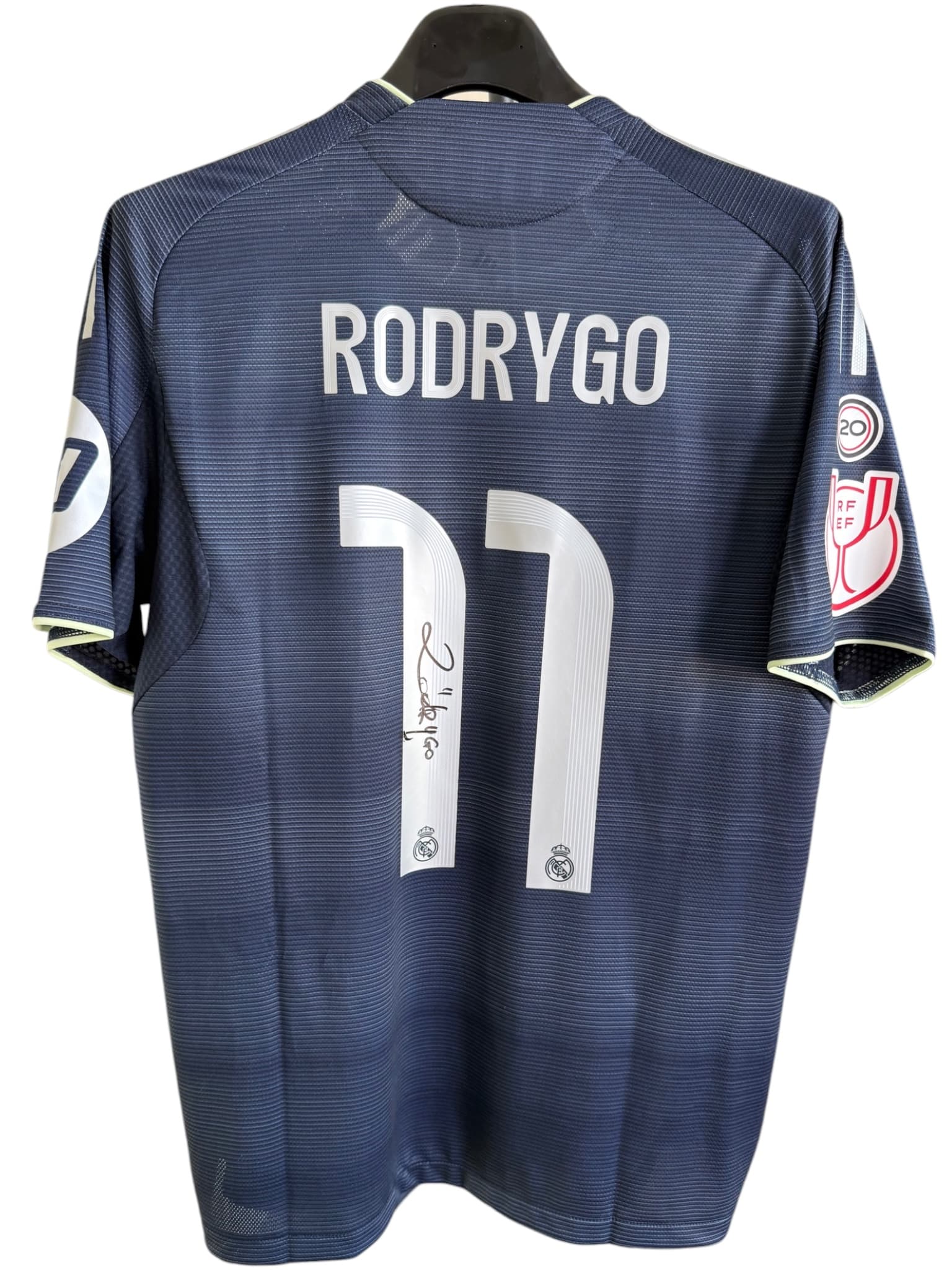Rodrygo Signed Match-Issued Shirt Copa del Rey Match Talavera vs Real Madrid