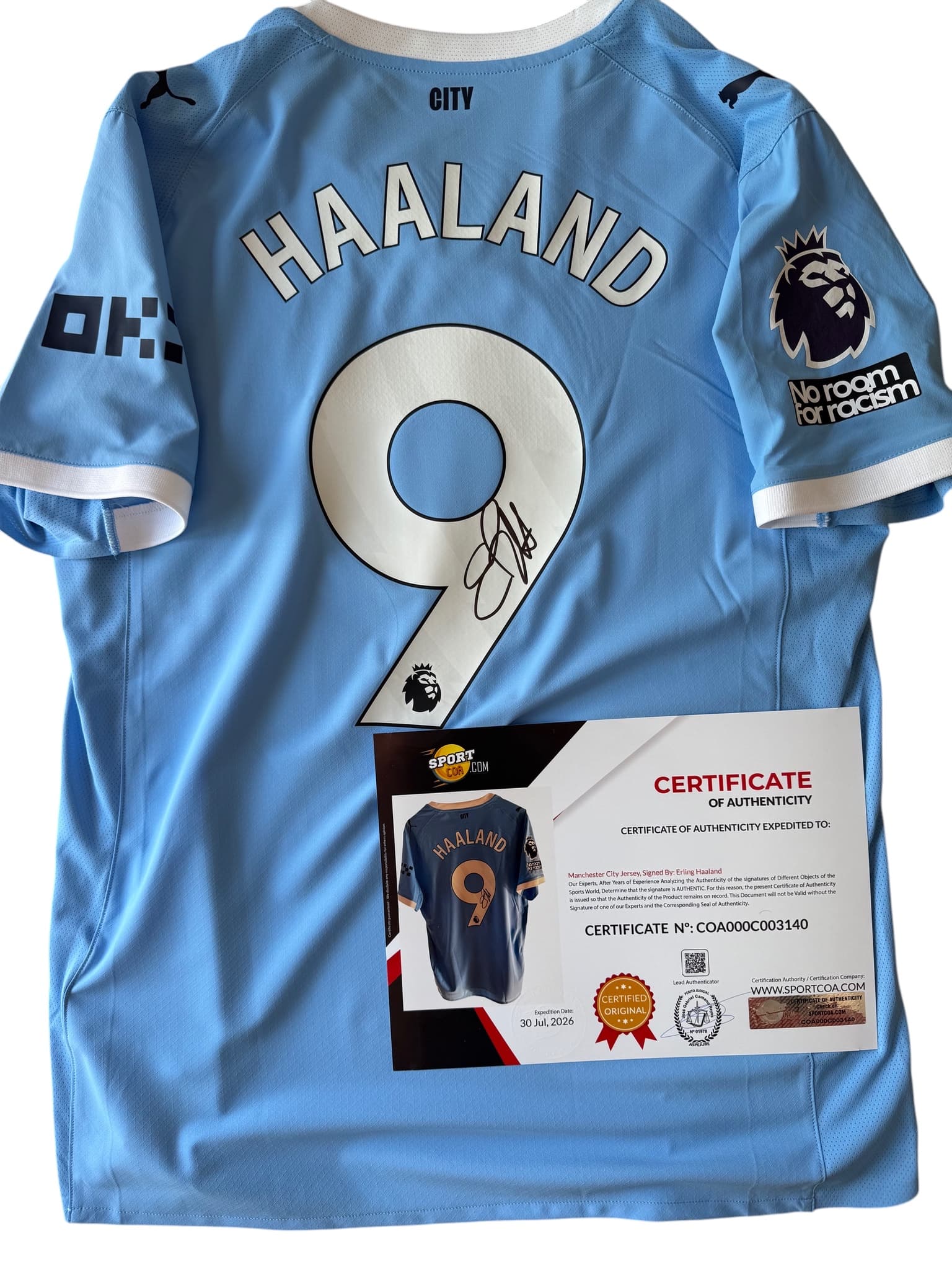 Erling Haaland's Match-Issued and Signed Special "Poppy" Shirt Manchester City vs Liverpool - photo 9