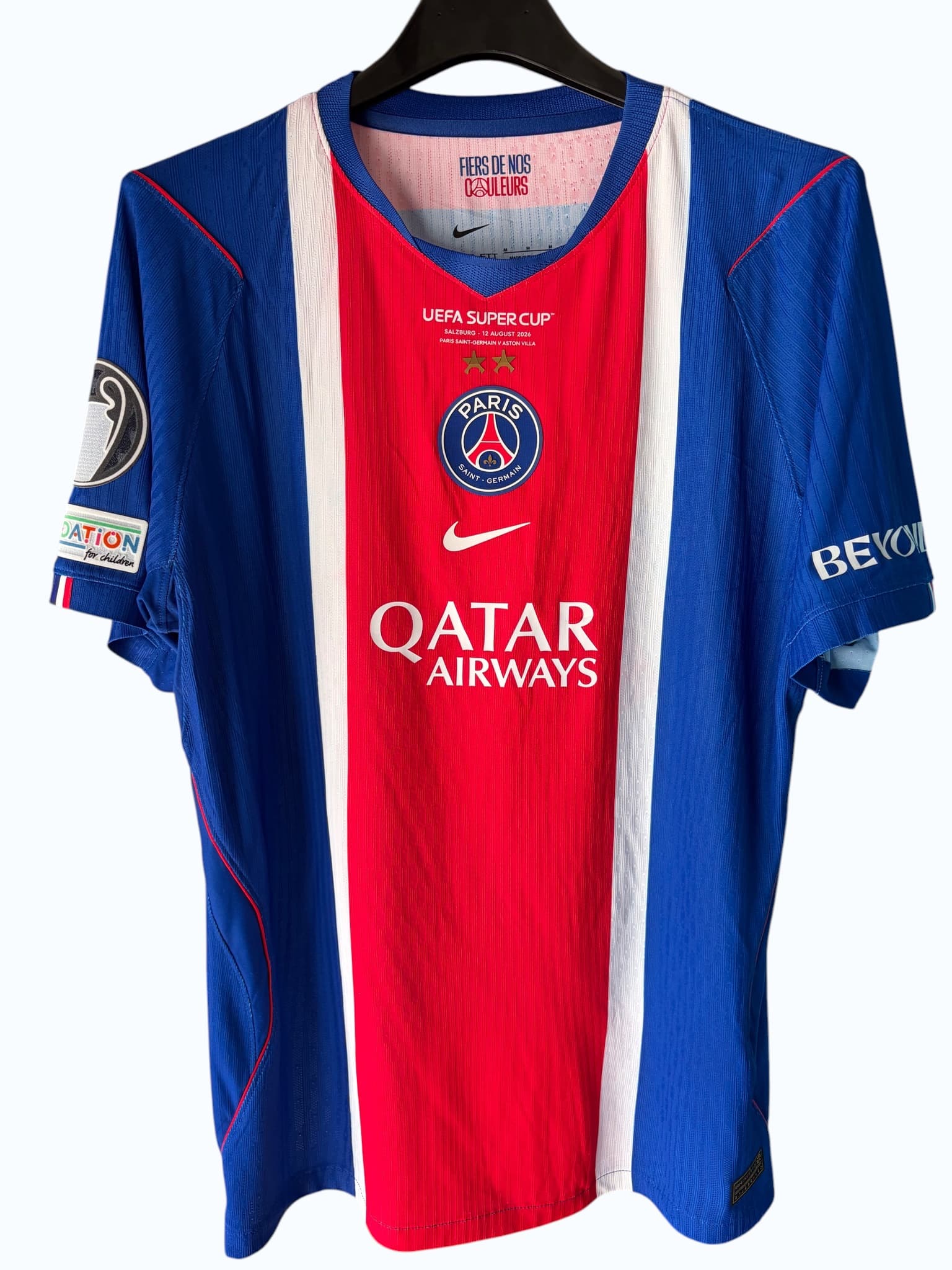 Lucas Digne's Match-Issued Shirt UEFA Supercup Final 2026 PSG vs Aston Villa